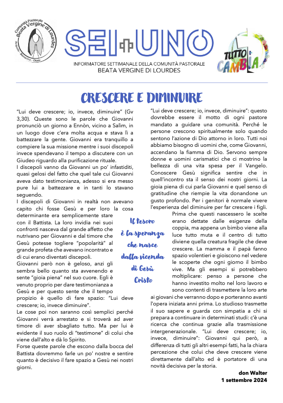 Crescere e diminuire